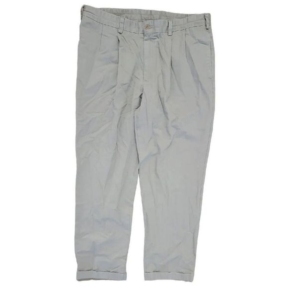 Bill Khakis Mens Pants Size 37 M2P Classic Fit Pleated Tan - Picture 1 of 3